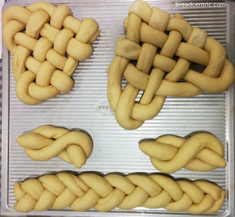 Various braids (including two hearts)