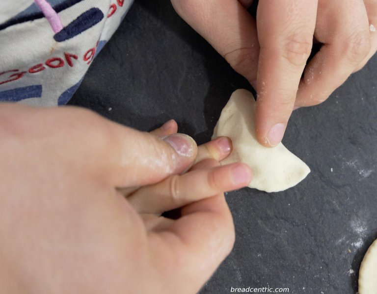 Antoni made some pierogi as well