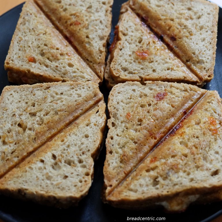 Gluten free toast bread toasted