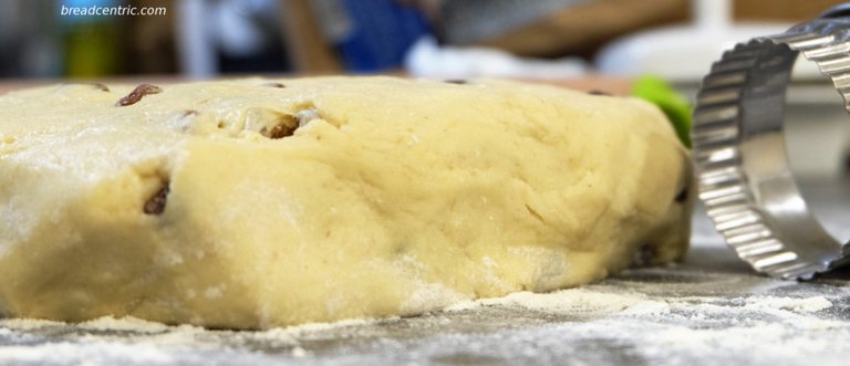 “Flattened” dough